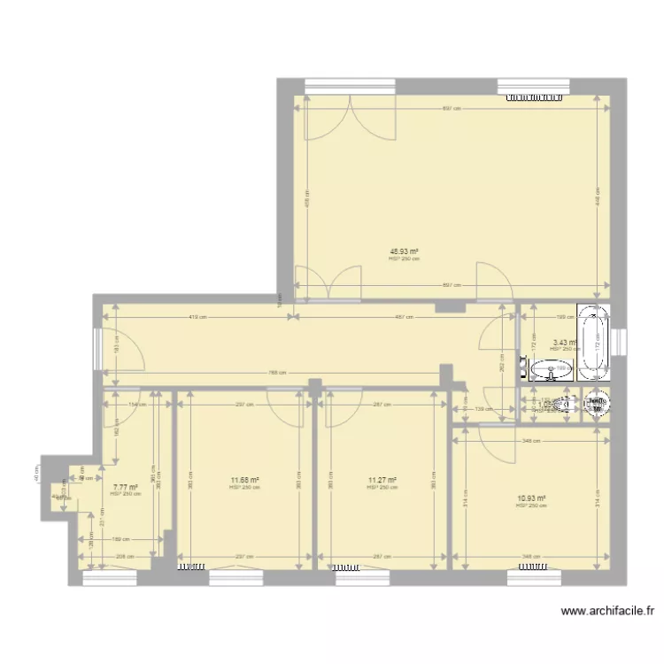 SABLIERE. Plan de 