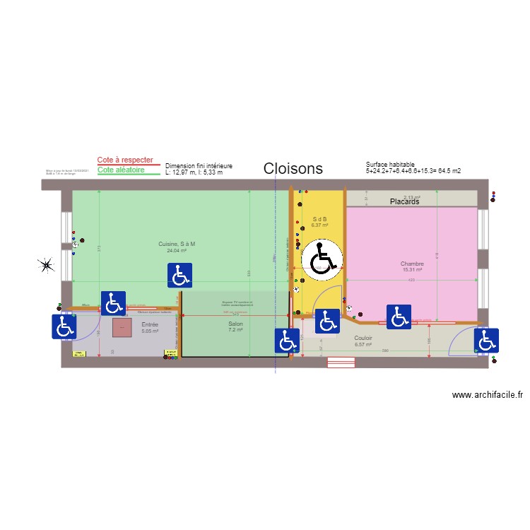 Surfaces au sol C. Plan de 0 pièce et 0 m2