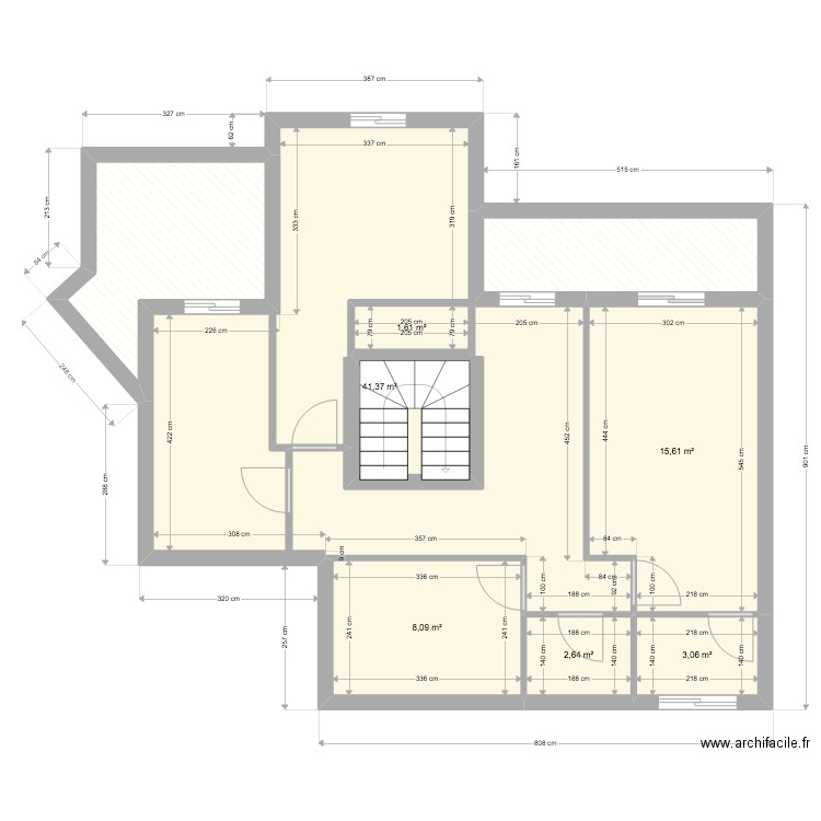Atico Blanquerna étage actuel. Plan de 0 pièce et 0 m2