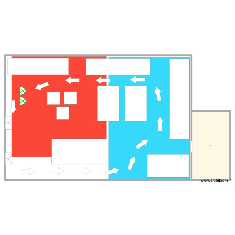 plan de masse BioVie. Plan de 1 pièce et 101 m2