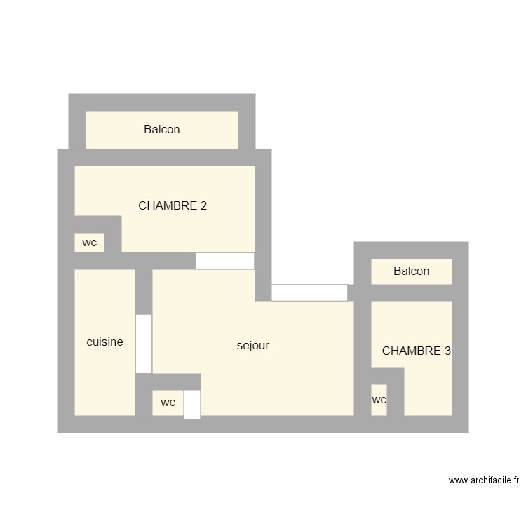 1 ETAGE. Plan de 0 pièce et 0 m2