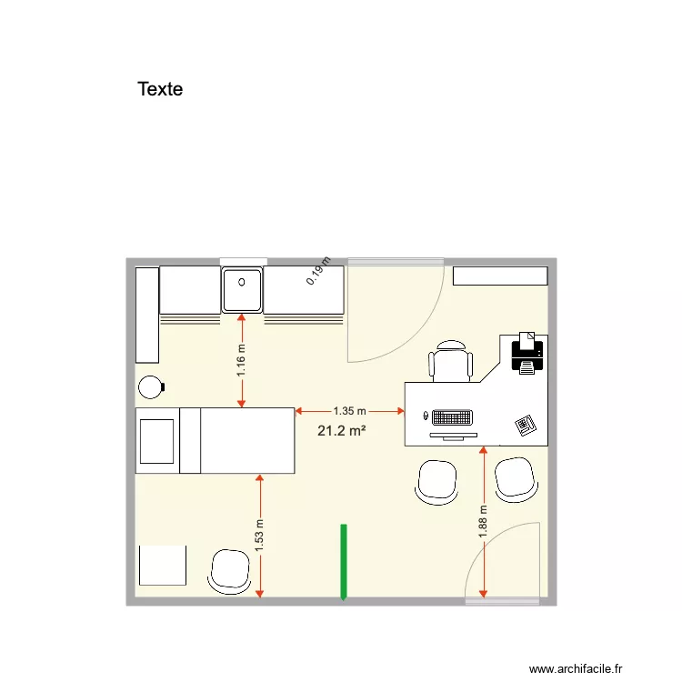 CABINET DR MEKLAT. Plan de 