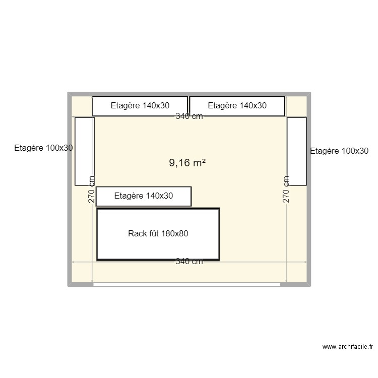 chambre froide. Plan de 0 pièce et 0 m2