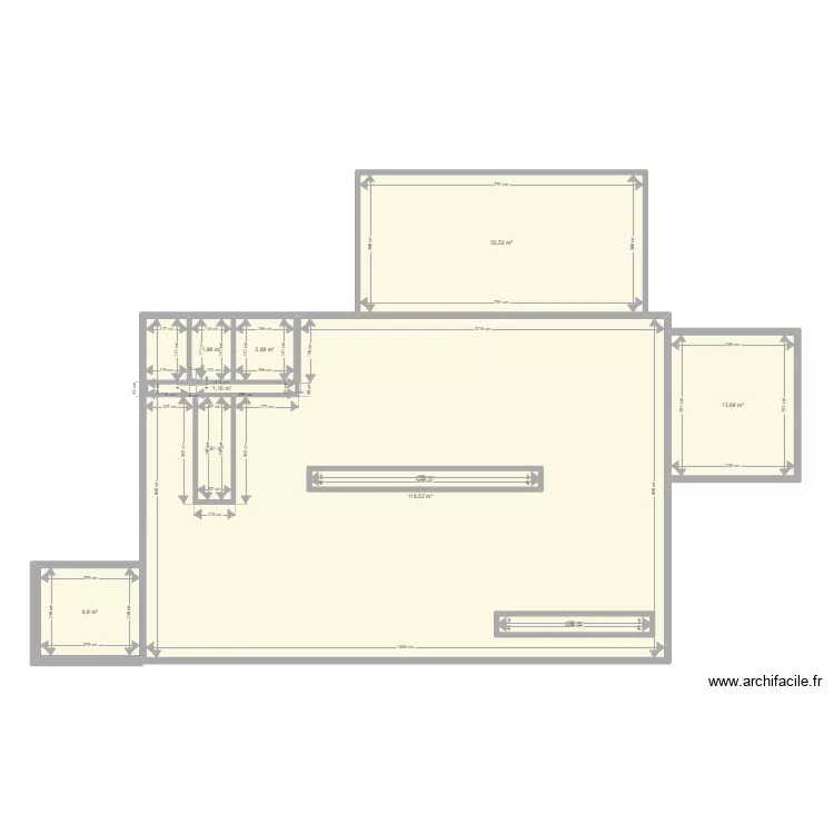 SALLE RESTAURANT. Plan de 