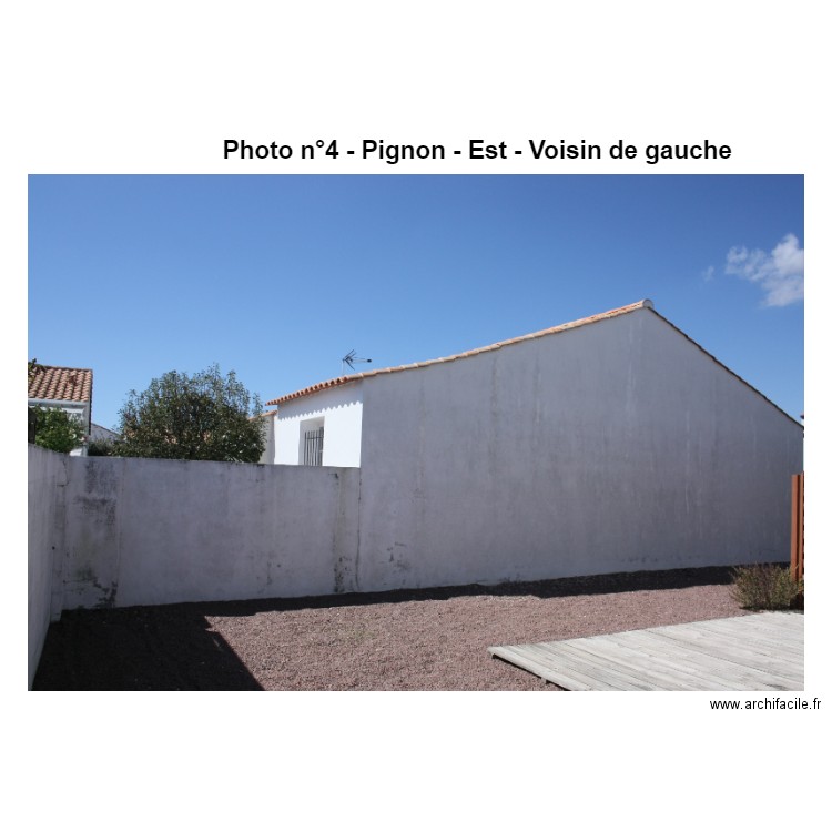 Photo 4 Pignon Est existant. Plan de 0 pièce et 0 m2