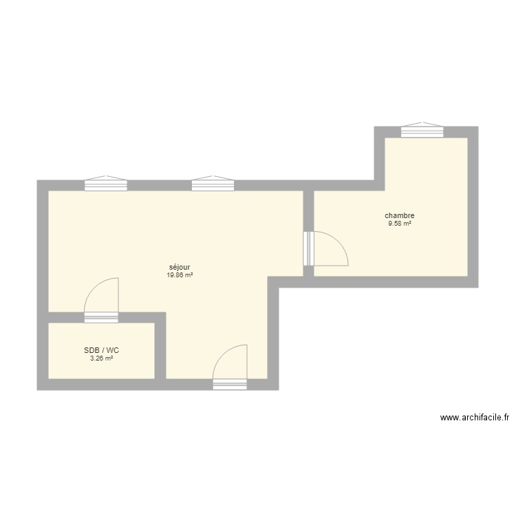 clichy. Plan de 0 pièce et 0 m2