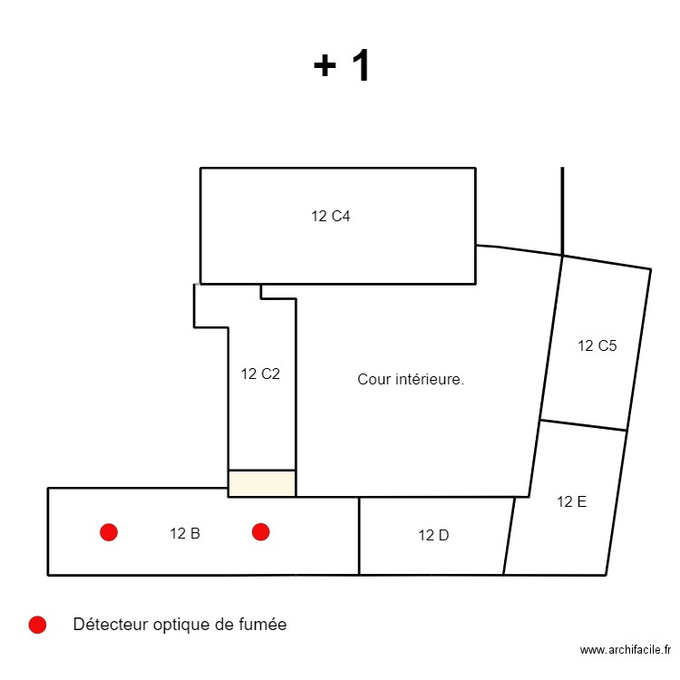 12 B +1. Plan de 6 pièces et 201 m2