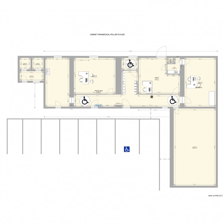 CABINET 1VERSION 7. Plan de 0 pièce et 0 m2