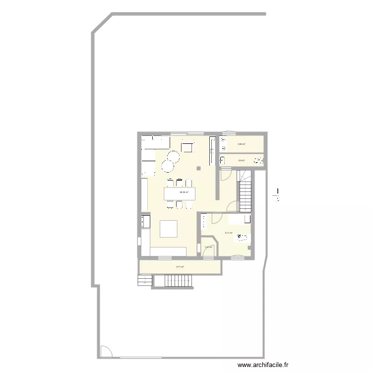 Maison Projet. Plan de 