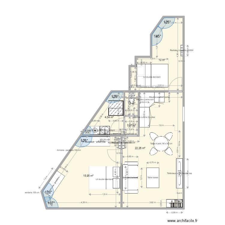 Paris 3. Plan de 0 pièce et 0 m2