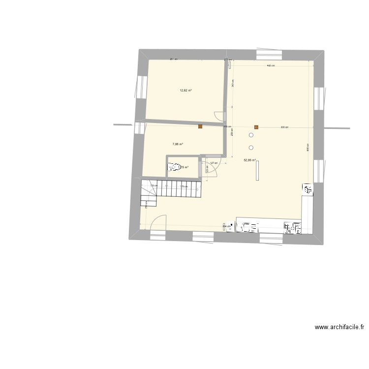 PLAN RDC 4ème VOLET Nov 22 amenagement. Plan de 8 pièces et 150 m2