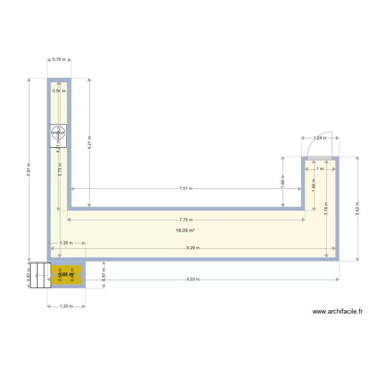 terrasse chevron     / . GAD. Plan de 