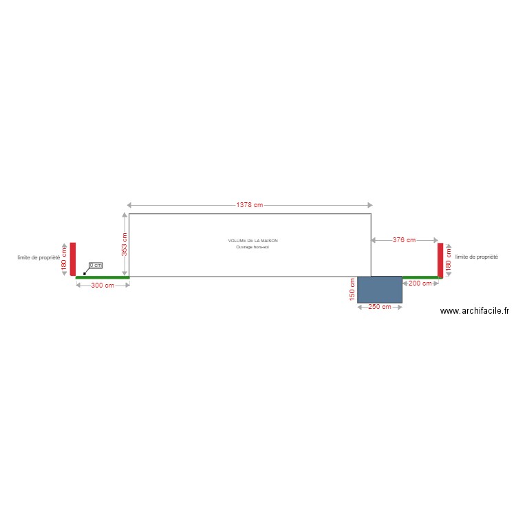 plan de coupe . Plan de 0 pièce et 0 m2