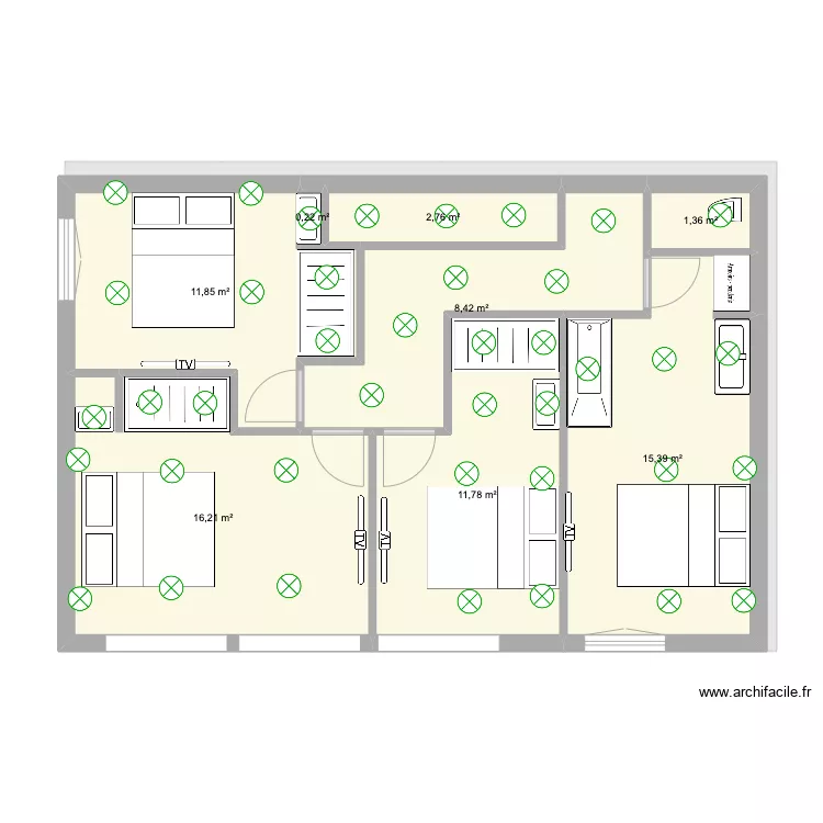 Saxe 1 V5 ECL. Plan de 