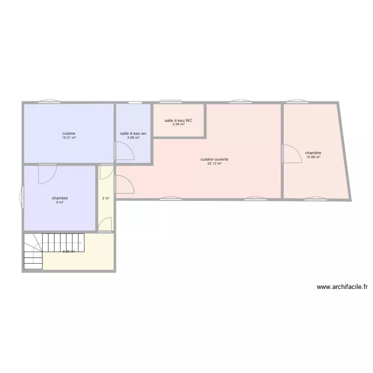 marin 1eme etage . Plan de 