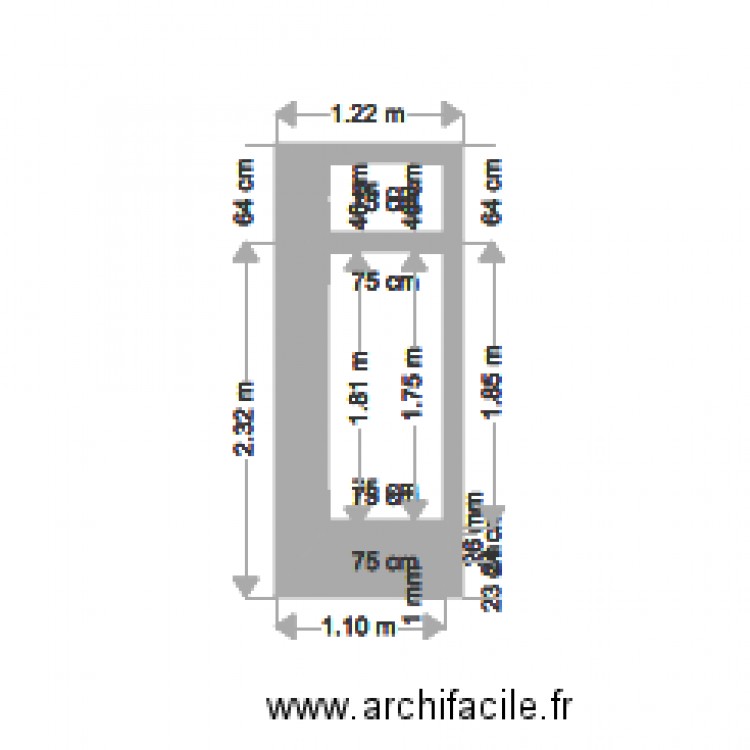 Porte Seule. Plan de 0 pièce et 0 m2