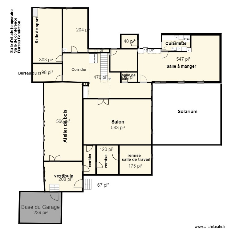 sous sol 2. Plan de 0 pièce et 0 m2