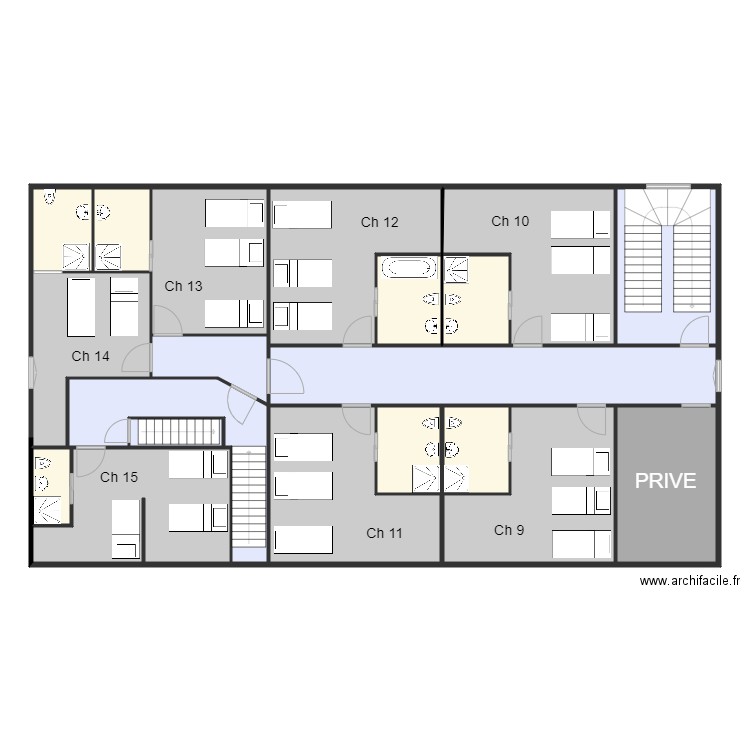 Gd Duc Etage 2 site grille. Plan de 0 pièce et 0 m2