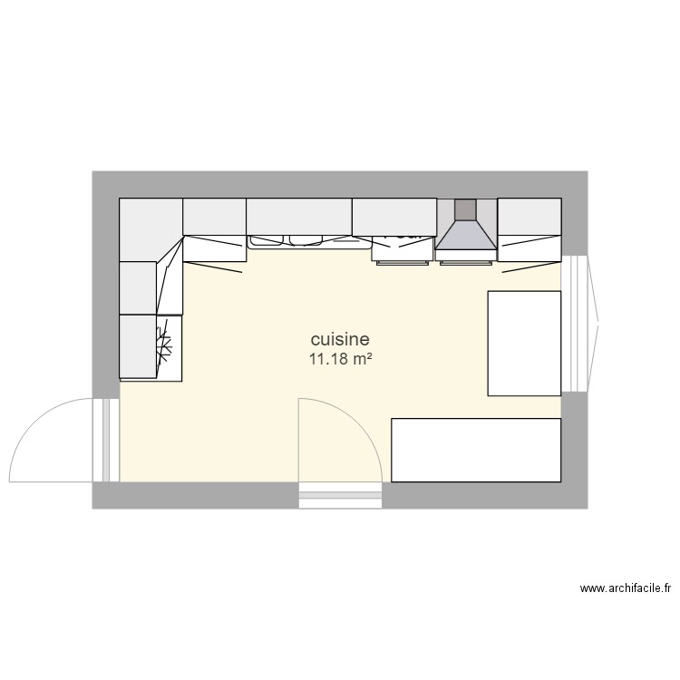 cuisine desfriches. Plan de 0 pièce et 0 m2