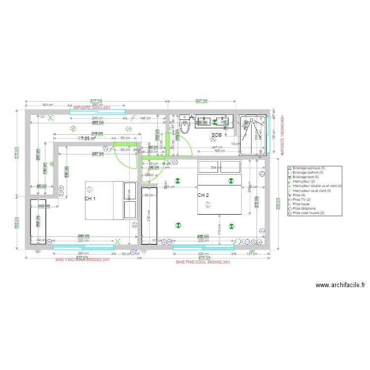 VAI ETAGE ELECT 2. Plan de 0 pièce et 0 m2