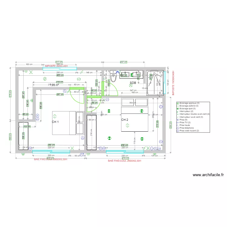 VAI ETAGE ELECT 2. Plan de 