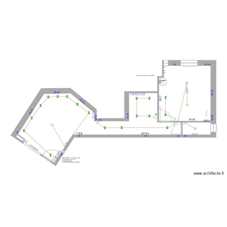 Laveran plan électrique. Plan de 0 pièce et 0 m2