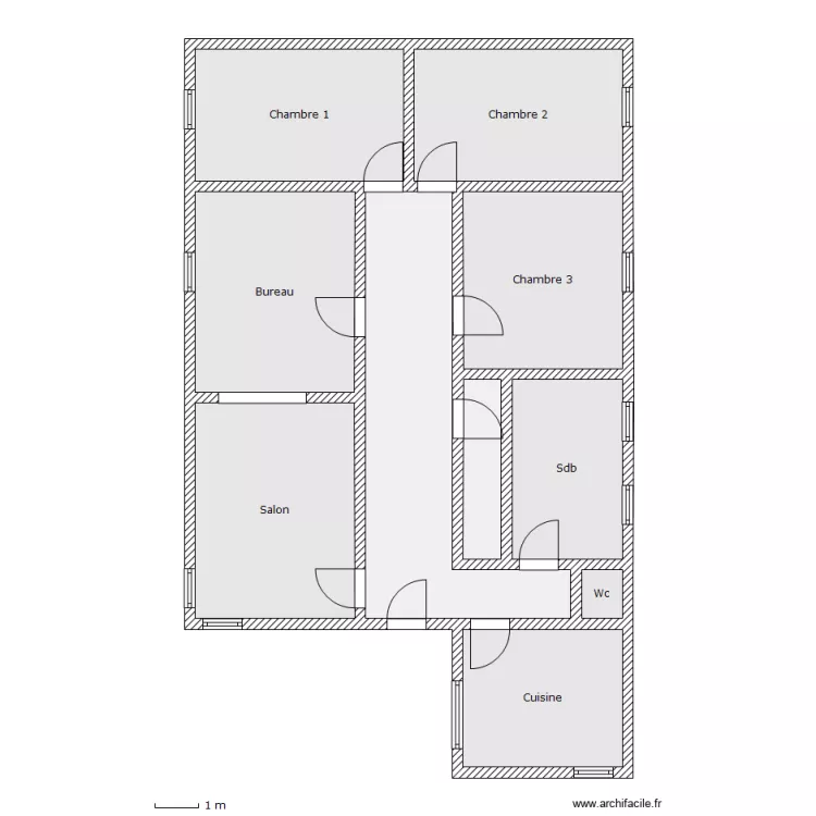 Rez-de-chauss&eacute;e. Plan de 
