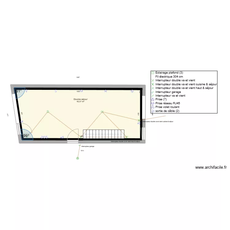S&eacute;jour elec. Plan de 