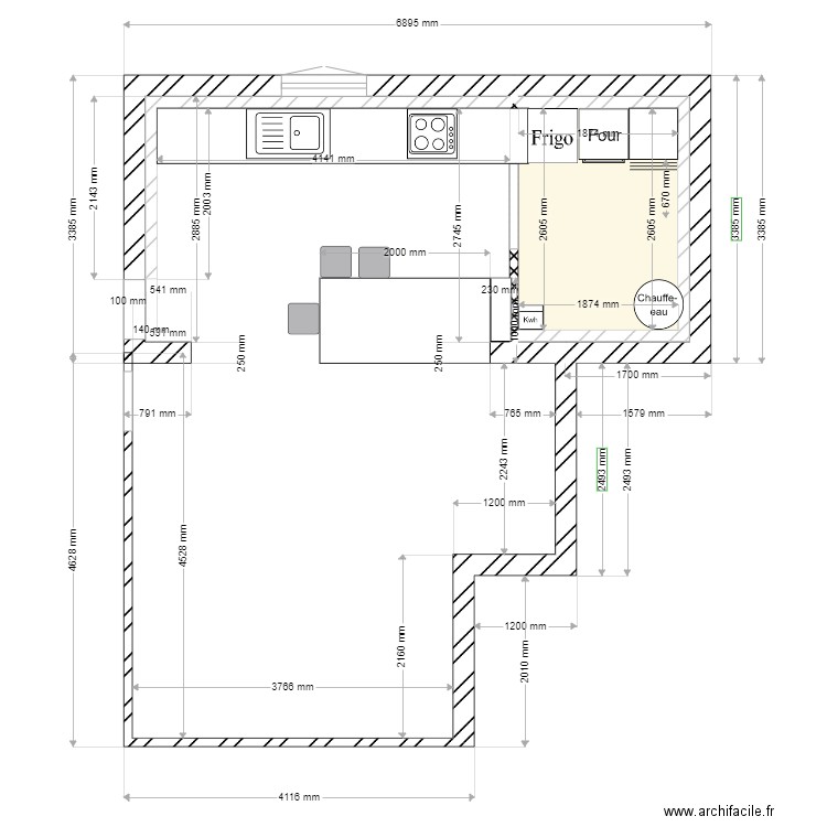 cuisine 2. Plan de 0 pièce et 0 m2