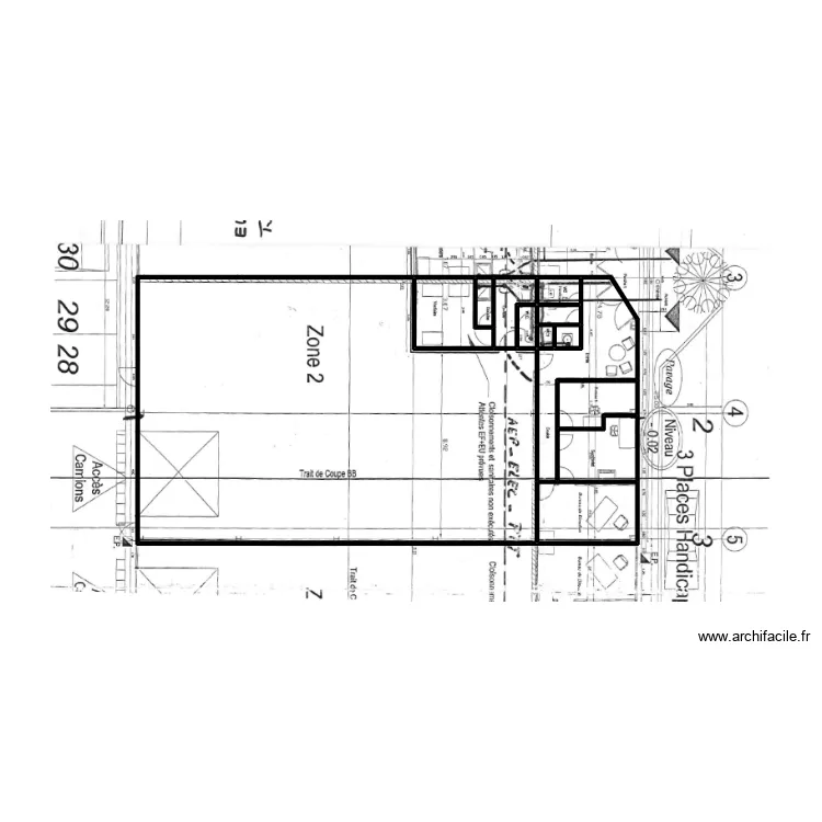 44628 croquis. Plan de 