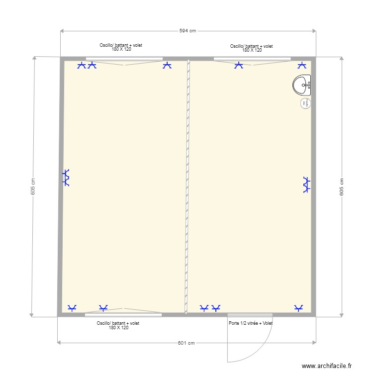 Audika 1. Plan de 0 pièce et 0 m2