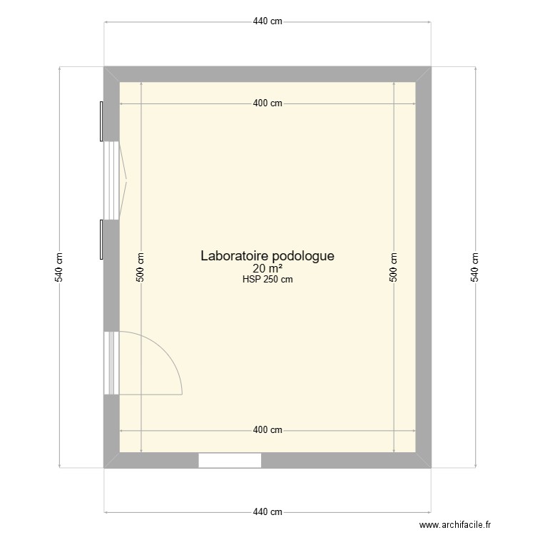 Dépendance après travaux. Plan de 0 pièce et 0 m2