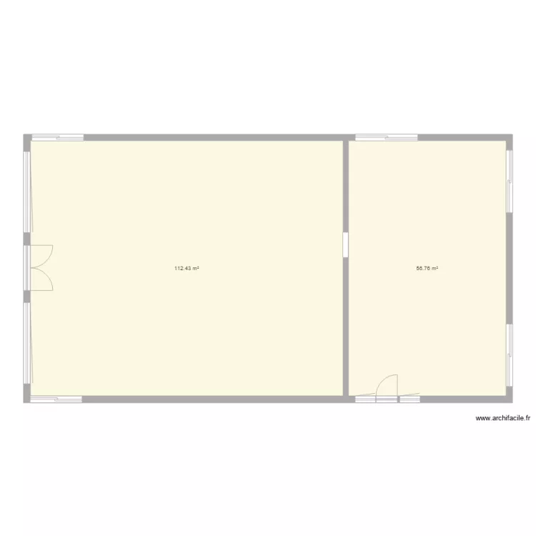 Projet cabinet Kin&eacute;. Plan de 