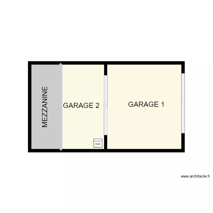 FADET GARAGE. Plan de 