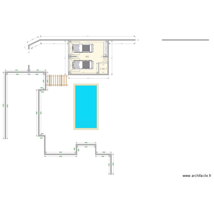 garage piscine v2. Plan de 0 pièce et 0 m2