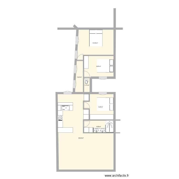 Bvd Temple bis. Plan de 0 pièce et 0 m2