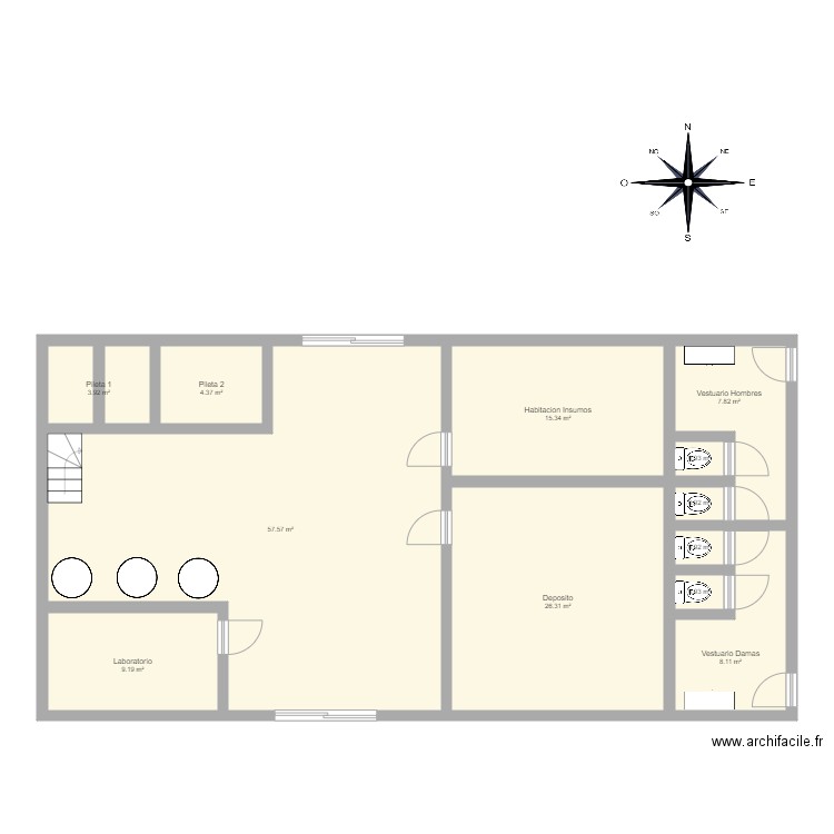  Proyecto bodega. Plan de 0 pièce et 0 m2