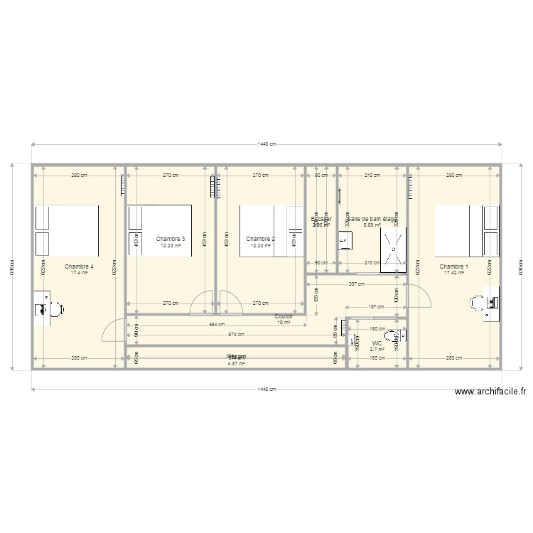 Etage 5 Chauffage. Plan de 0 pièce et 0 m2