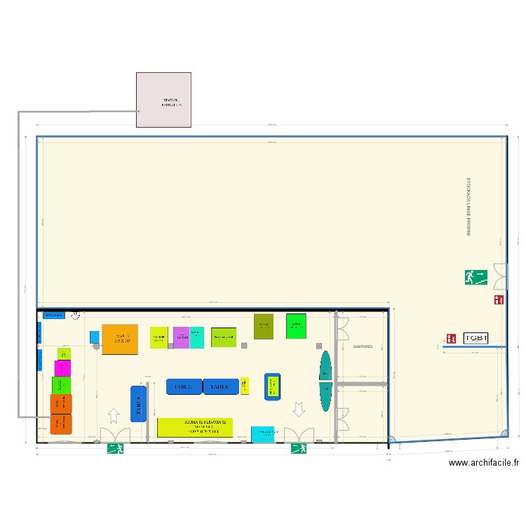 BUANDERIE RIABA 3. Plan de 0 pièce et 0 m2