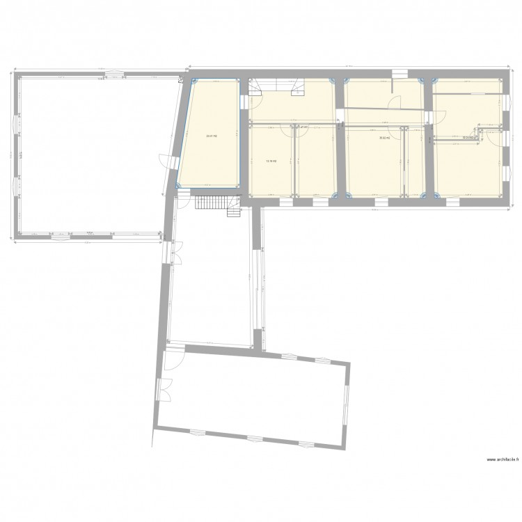 Maisonetagevide. Plan de 0 pièce et 0 m2