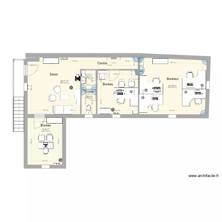 PLAN 1 &eacute;tage. Plan de 