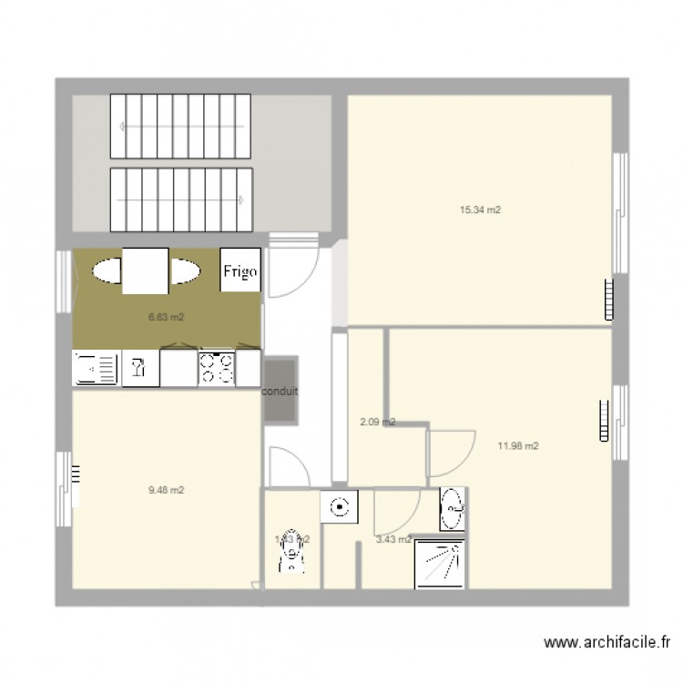 appartement le bering. Plan de 0 pièce et 0 m2