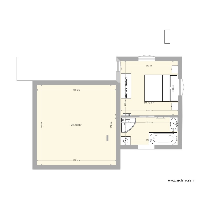 Extension 3. Plan de 0 pièce et 0 m2