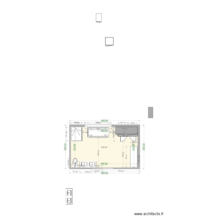 salle de bain jasinthe. Plan de 0 pièce et 0 m2