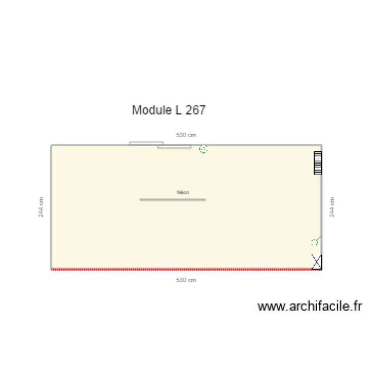 Module L 267 . Plan de 