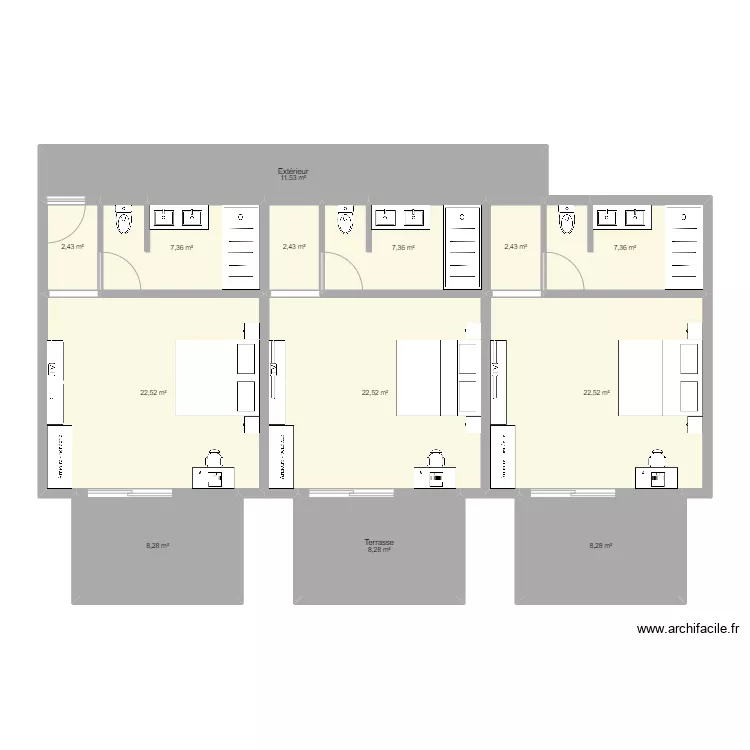 &eacute;tage Nosy Be. Plan de 