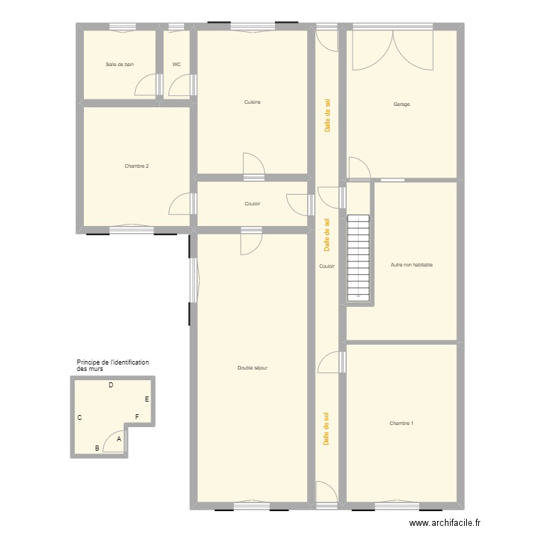 Croquis CLAUDEL Rch. Plan de 0 pièce et 0 m2