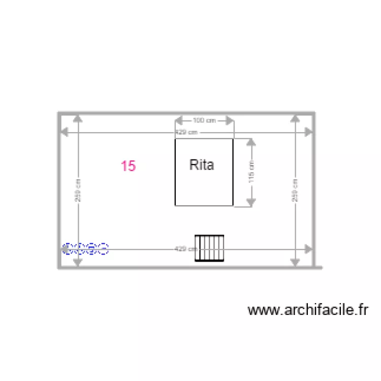 MUR RITA FENETRE. Plan de MUR RITA FENETRE. Plan de