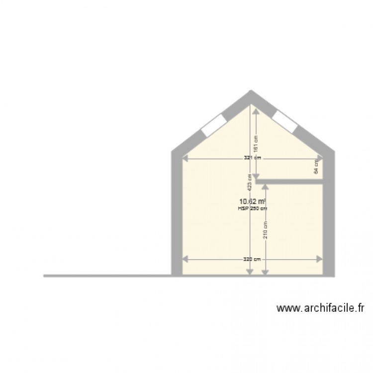 PLAN FACADE ACTUEL. Plan de 0 pièce et 0 m2