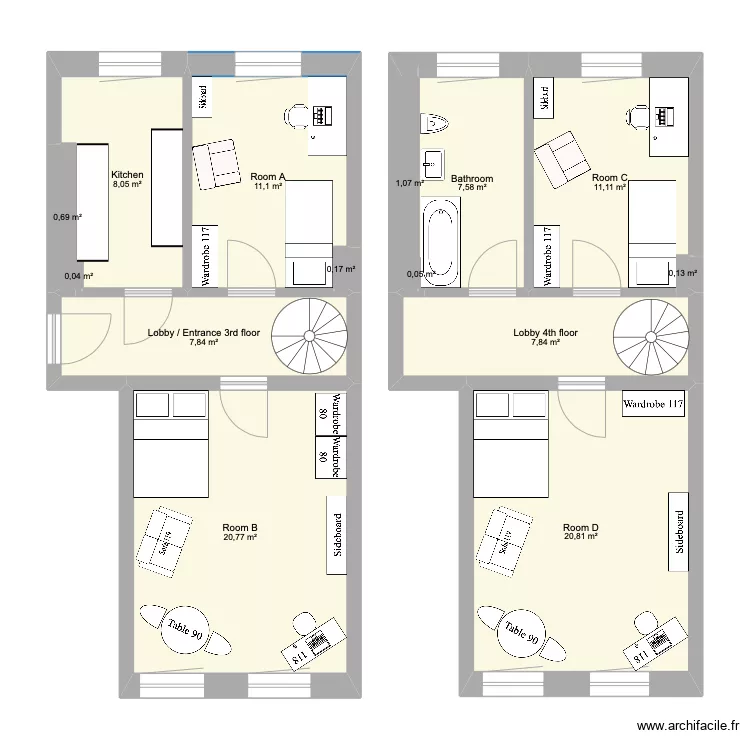 BAN1 WE10 Bandelstrasse 1. Plan de 